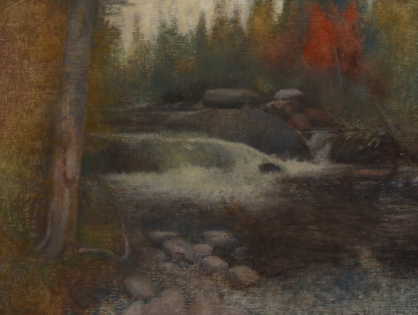 An Evening at the River in Fall