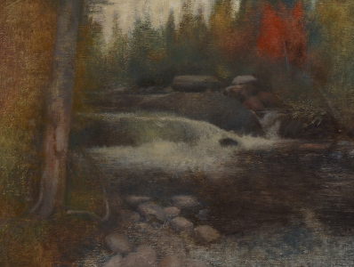 An Evening at the River in Fall